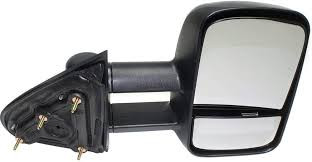 Mirror Assembly, Passenger Side, Textured Black; Manual; Dual Glass; Lower Convex; Tow Type; Manual Extending | 74ACVS1-941-M1