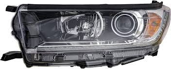 Headlight Assembly, Driver Side; Halogen; w/LED Daytime Lamp; w/Chrome Accent; Black Bezel | 74ADP312-11ASLACN2