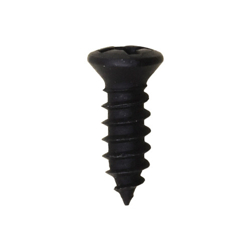 #8 X 1/2" Phillips Oval Head Tapping Screw With #6 Head Black Oxide | 12110162