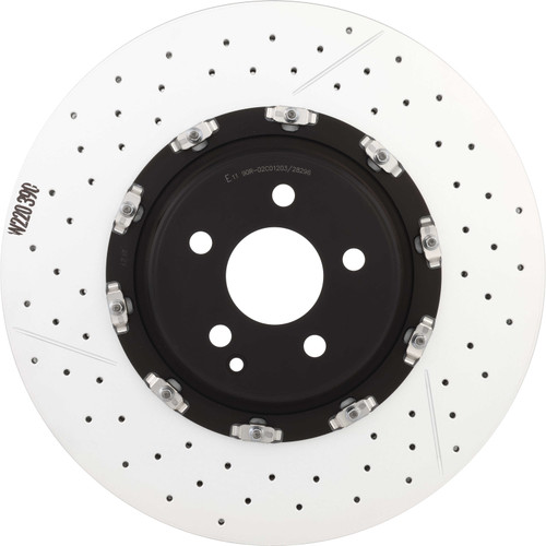Premium Floating Two Piece UV Coated Vented Drilled And Slotted Front Brake Rotor | BBB09.8880.23
