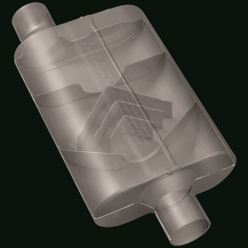 40 Delta Flow Muffler - 2.00 Offset In / 2.00 Center Out - Aggressive Sound | 37A942041