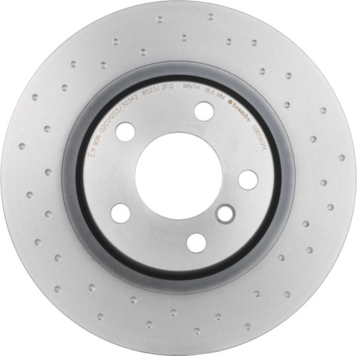 Premium UV Coated Xtra Cross Drilled Rear Disc Brake Rotor | BBB09.B569.1X