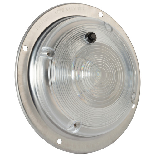 6" Surface Mount Dome Lights with Switch, Clear | GRO61821