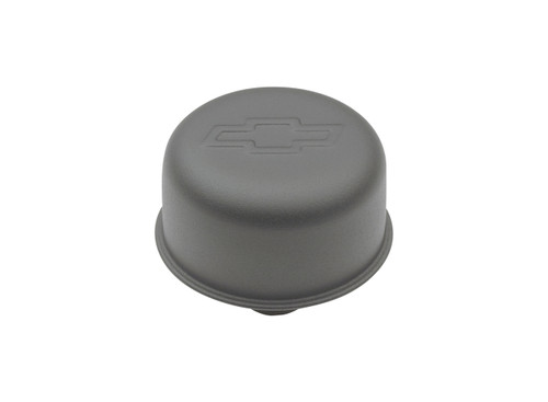 Push-In Air Breather Cap Black Crinkle; Bowtie Logo | 390141-754
