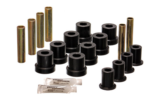 Leaf Spring Bushing Set, Black, Front, Performance Polyurethane | 3063.2131G