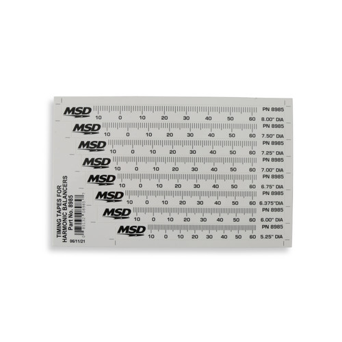 Timing Tapes for Harmonic Balancers | MSD8985