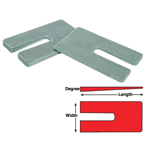 Zinc Alloy Shims 4" x 6.5" x 1.5° - 6 Pack | 57710723