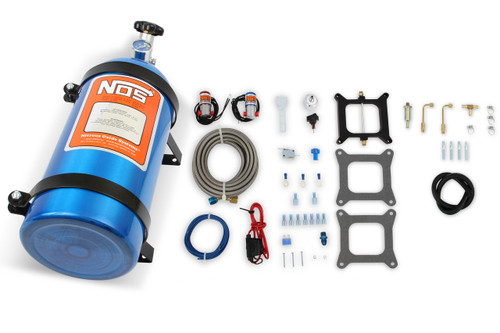 NOS "Powershot" series Nitrous System, fits Holley 4150 and Carter AFB (late), 125 HP, includes Blue 10 lb Bottle | NOS05001NOS