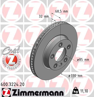 Coat Z Brake Rotor | ZIM600.3224.20