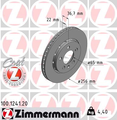 Coat Z Brake Rotor | ZIM100.1241.20