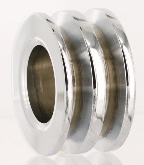 Alternator Pulley, Double V-Belt, Chrome | 12P112