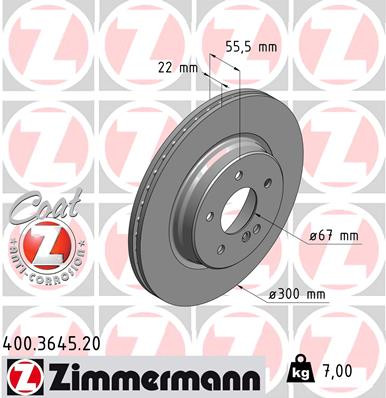 Coat Z Brake Rotor | ZIM400.3645.20