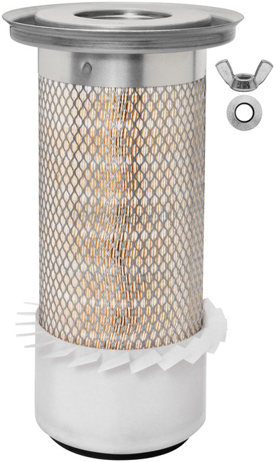 Outer Air Filter with Fins and Lid | 400PA3669-FN
