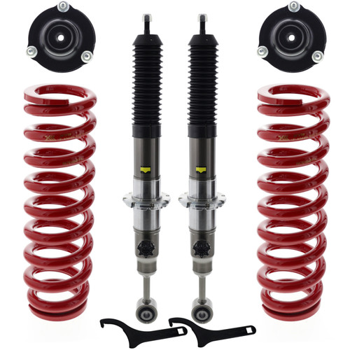 KYB JAOS Suspension Lift Kit - (2 Boxes) Adjustable Struts, Springs and Mounts | KYBSR7000