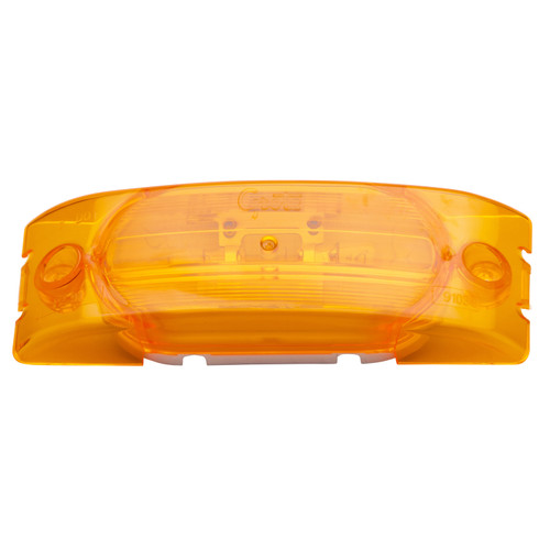 Two-Bulb Turtleback® Clearance Marker Lights, No-Splice, Optic Lens, Amber | GRO45443