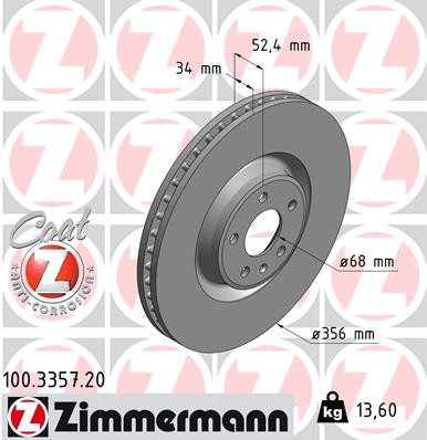 Coat Z Brake Rotor | ZIM100.3357.20
