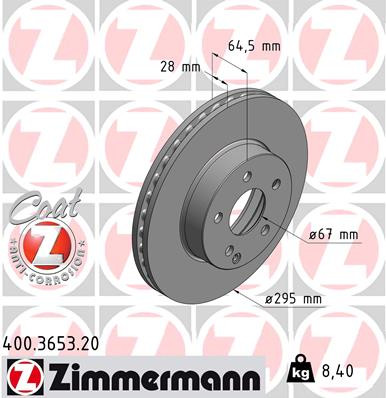 Coat Z Brake Rotor | ZIM400.3653.20