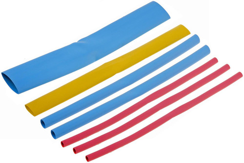 6 In. Assorted Colors And Widths Heat Shrink Tubing PVC | DOR85686