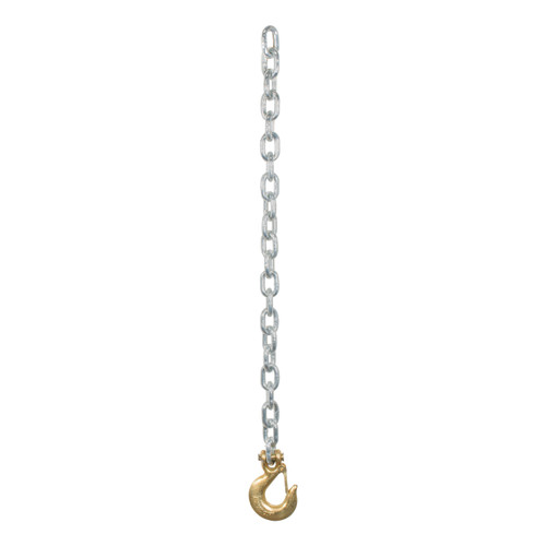 35" Safety Chain with 1 Clevis Hook (16,200 lbs, Yellow Zinc) | CRT80315