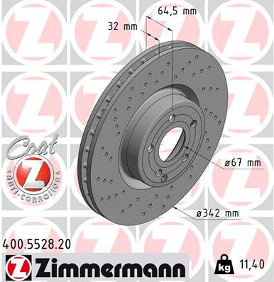 Disc Brake Rotor | ZIM400.5528.20