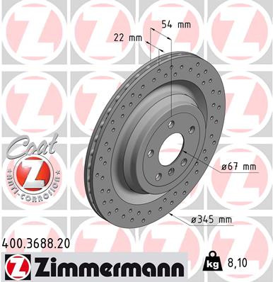 Coat Z Brake Rotor | ZIM400.3688.20