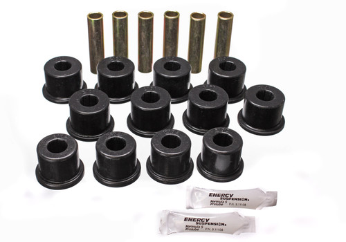 Leaf Spring Bushing Set, Black, Rear, Performance Polyurethane | 3063.2128G