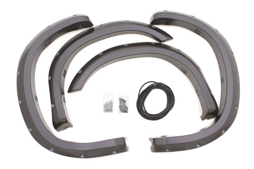 Rivet Style Fender Flare Set - Front and Rear, Smooth, 4-Piece Set | LNDRX602S