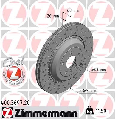 Coat Z Brake Rotor | ZIM400.3697.20