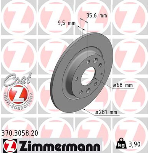 Coat Z Brake Rotor | ZIM370.3058.20