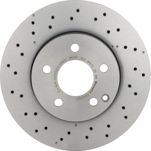 Premium UV Coated Front Brake Rotor | BBB09.A613.51