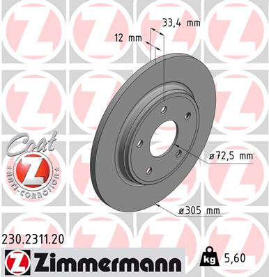 Coat Z Brake Rotor | ZIM230.2311.20