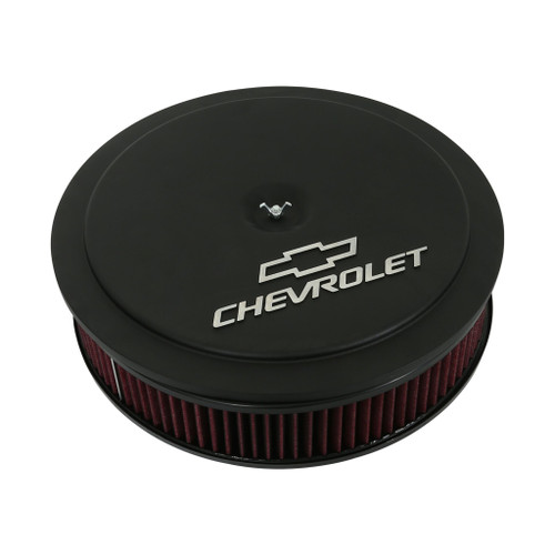 14" X 3" Air Cleaner Kit W/ Premium Filter - GM "Bowtie" And "Chevrolet" Logo | HOL120-220