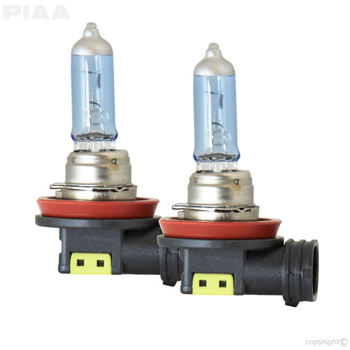 H11 Xtreme White Hybrid Replacement Bulb, 12V, 55W, 3900K, Twin Pack | PIA23-10111