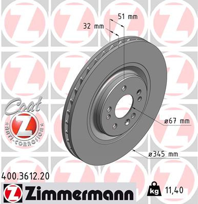 Coat Z Brake Rotor | ZIM400.3612.20
