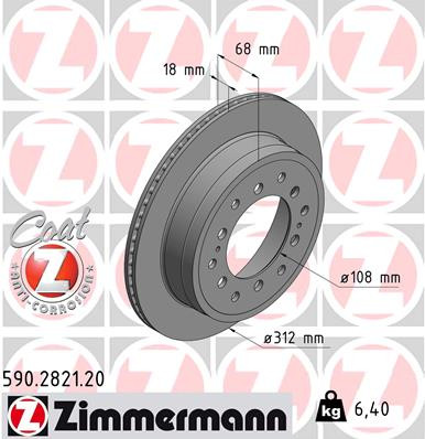 Coat Z Brake Rotor | ZIM590.2821.20