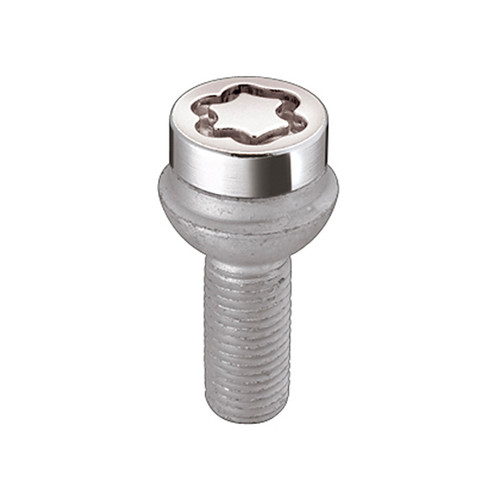 Chrome Bolt Style Radius Seat Lock Bolt Set (M14 x 1.5 Thread Size) - Set of 4 Locks and 1 Key | 46228018