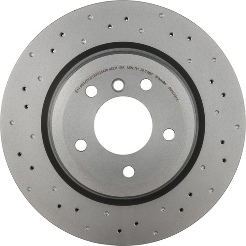 Premium UV Coated Xtra Cross Drilled Rear Disc Brake Rotor | BBB09.A270.1X