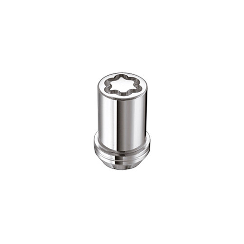 Chrome Tuner Style Cone Seat Wheel Lock Set (M12 x 1.5 Thread Size) - Set of 4 Locks and 1 Key | 46225257