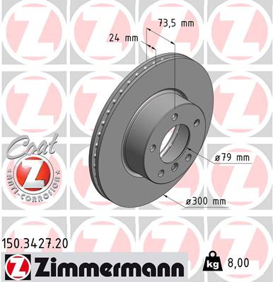 Coat Z Brake Rotor | ZIM150.3427.20