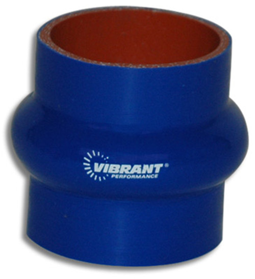 4 Ply Hump Hose, 2.5" I.D. x 3" Long - Blue | VIB2732B