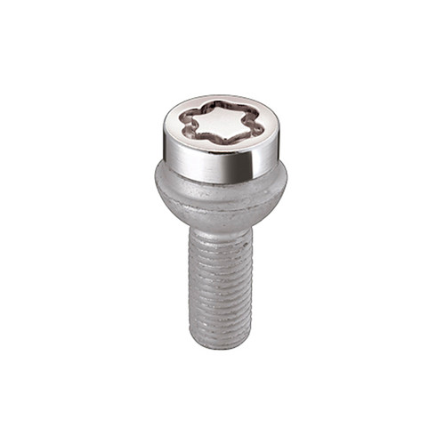 Chrome Bolt Style Radius Seat Lock Bolt Set (M12 x 1.5 Thread Size) - Set of 4 Locks and 1 Key | 46228023