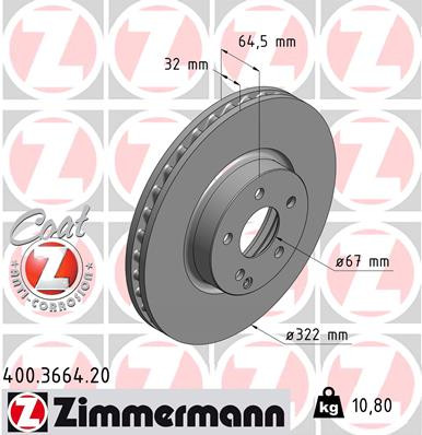 Coat Z Brake Rotor | ZIM400.3664.20