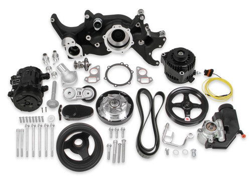LS Engine Drive Includes SD7 A/C Compressor, Alternator, P/S Pump, Tensioner, Crank Damper, Belt, & Pulleys | HOL20-185BK