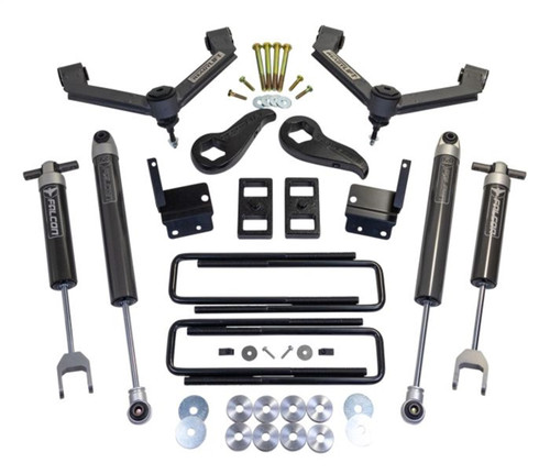 SST Lift Kit w/Shocks, 3" Front Key Way, 1" Rear Block, Fabricated A-Arm, w/Falcon 1.1 Monotube Shocks | RLS6930320