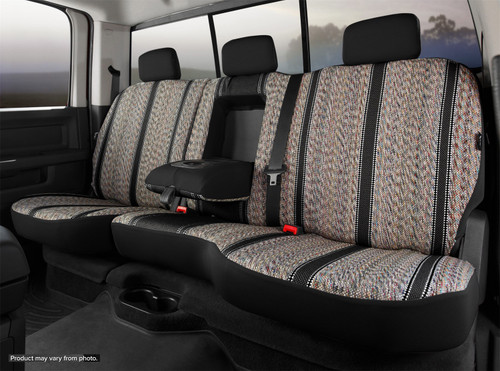 TR40 Series - Wrangler Saddleblanket Custom Fit Front Seat Cover - Black | 947TR47-62 BLACK