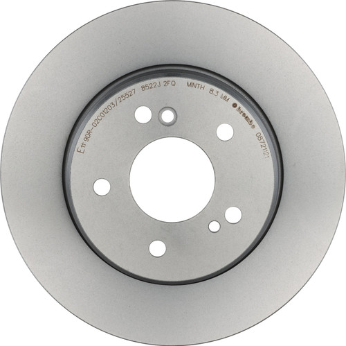 Premium UV Coated Solid Rear Disc Brake Rotor | BBB08.7211.21