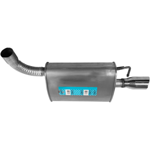 Quiet-Flow SS Direct Fit Exhaust Muffler Assembly 2.25" Inlet (ID) 3" Outlet (OD) | WEX53943