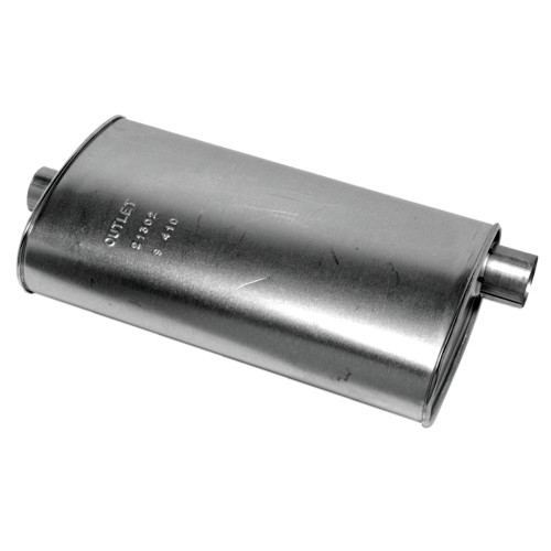 Quiet-Flow SS Direct Fit Exhaust Muffler 2.5" Inlet (ID) 2.25" Outlet (ID) | WEX21302