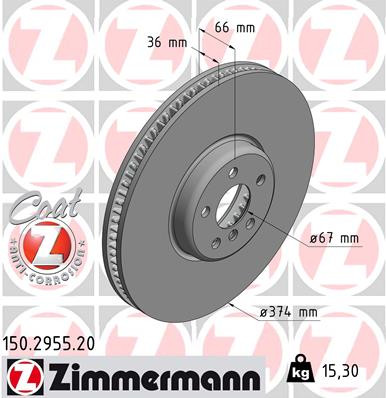 Coat Z Brake Rotor | ZIM150.2955.20