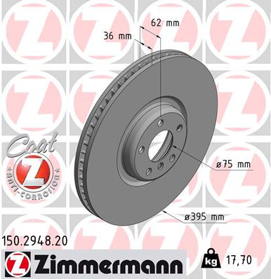 Coat Z Brake Rotor | ZIM150.2948.20